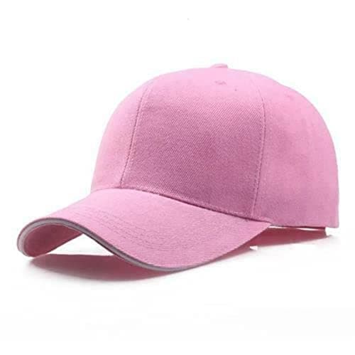 Image of Van Der Linn Classic Unisex, 6 Panel Adjustable Baseball Cap for Men Women (Pink)