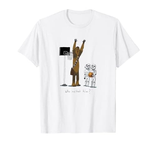 Image of Star Wars Chewbacca Basketball Who Invited Him T-Shirt