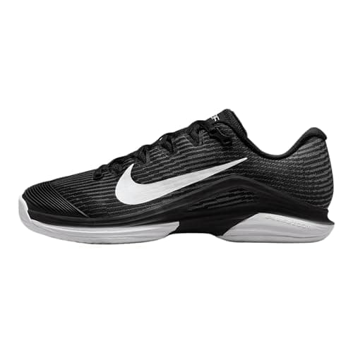 Image of Nike Vapor 12 Women's Hard Court Tennis Shoes (FV5554-001, Black/Dark Smoke Grey/White), Black/Dark Smoke Grey/White, 8 UK
