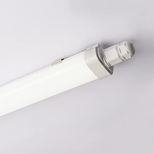 Image of Sundertech LED Batten Light 4FT (Pack of 1) Waterproof Integrated Tube Light 30W 1.2m 3420lm IP65 6500K Cool White with Built-in Screw Fit Connector