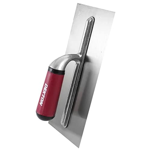 Image of Dekton Plastering Float 11"- Hardened And Tempered Carbon Steel| Soft Grip Handle For Comfort| Ideal For Brick Laying, Plastering, Diy Jobs| Professional Grade Tool For Plastering, Rendering, Tiling
