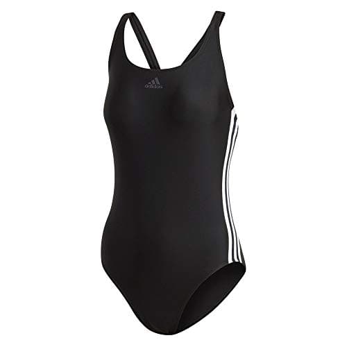 Image of Adidas Women Fit 3S Fit 3S Swimsuit, Black/White, 38 EU, 34 UK
