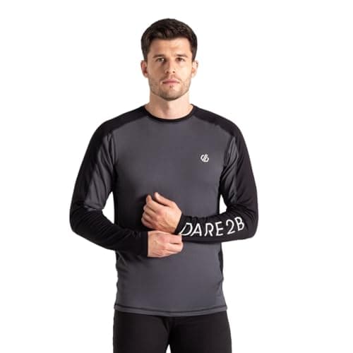Image of Dare2B Mens Exchange III Thermal Baselayer Set with advanced Q-Wic+ technology, perfect for Wintersports & Outdoors