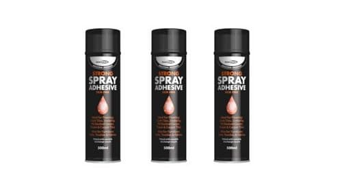 Image of (3 Tins) 500ml Bond it spray Contact adhesive Super Strong carpet tiles underlay spray glue