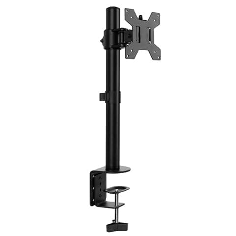 Image of Futura Single Monitor Stand 13–32 Inch, Height Adjustable Freestanding Monitor Arm & Monitor Mount, Clamp Mount, 45° Tilt, 180° Swivel, 360° Rotation, VESA 75x75 & 100x100mm, Holds 8kg