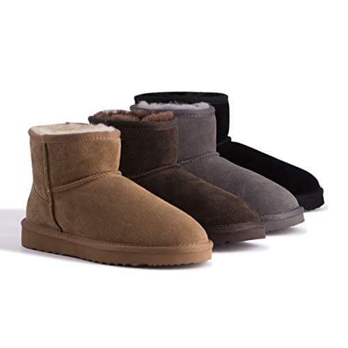 Image of Aus Wooli Australia Short Sheepskin Ankle Boot - Pink - UK WOMEN 9/UK MEN 9