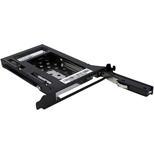 Image of StarTech.com 2.5in SATA Removable Hard Drive Bay for PC Expansion Slot - Storage bay adapter - black (S25SLOTR)