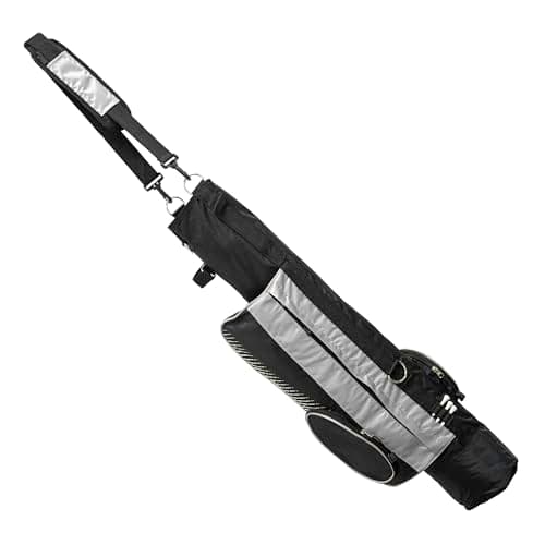 Image of Longridge 5" Pencil Golf Bag - Black/Silver