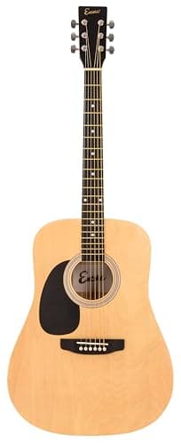 Image of Encore Left Handed Acoustic Guitar Outfit - Natural