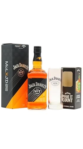 Image of Jack Daniel's - Old No. 7 - McLaren Formula 1 Team 2025 Edition - Whiskey 70cl 43% ABV (Includes Highball Glass)