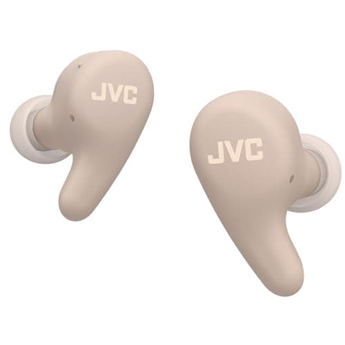 Image of JVC HA-A23T-T Gumy Premium Wireless Earphones with Noise Cancellation, Bluetooth 5.4, Ambient Sound Mode, 26 Hours Battery Life, Translucent Charging Case, USB-C, Brown