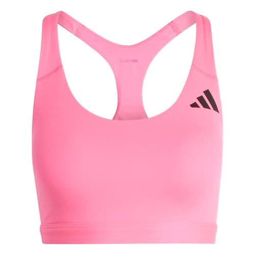 Image of adidas Women's Optime Essentials Workout Medium Support Bra, Lucid Pink, XS