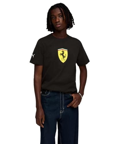 Image of Ferrari Colored Shield Tee Puma Black