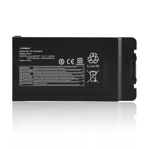 Image of LUSONBAY CF-VZSU0PW Laptop Battery Replacement for Panasonic TOUGHBOOK CF-54 CF-54F0961NE Series CF-VZSU0LW CF-VZSU0PR CF-VZSU0GW 11.1V 46WH