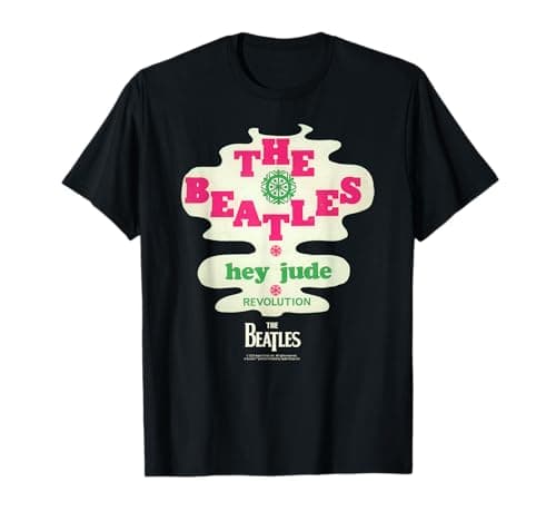 Image of Official The Beatles Hey Jude Revolution Vintage Retro Band T-Shirt