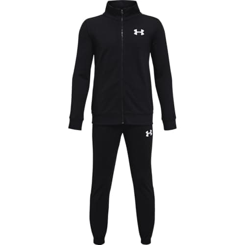 Image of Under Armour UA Rival Knit Track Suit - Sets - Other - Black/White - Size: YXL
