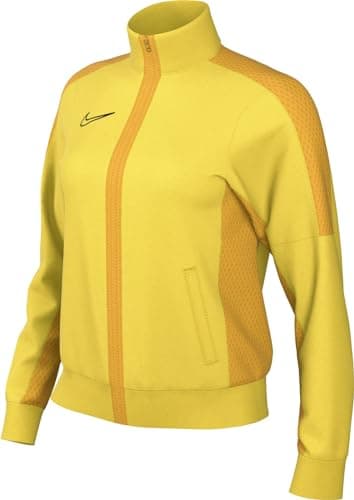 Image of Nike DR1686-719 Dri-FIT Academy Jacket Women's TOUR YELLOW/UNIVERSITY GOLD/BLACK Size L