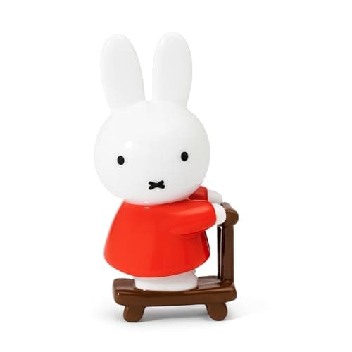 Image of Blue Sky Clayworks Miffy Scooter Figurine, 2.83 x 2.24 x 6.18 Inches, Created
