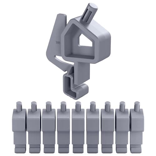 Image of TROPEK 1/4" Drive Socket Bracket Model 101 | Compatible with Wall Control | for Tool Wall Organization to Hold a Single Socket, Adapter, or Extension | 10-Pack