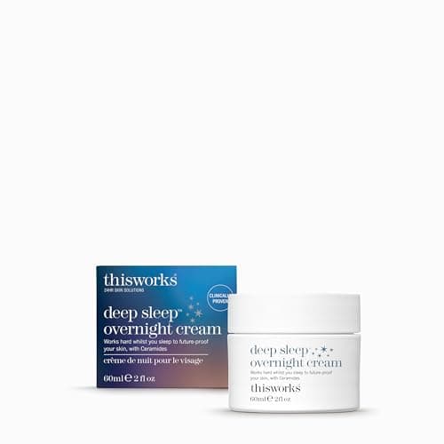 Image of This Works Deep Sleep Overnight Cream, 60 ml - Face Cream with Persian Silk Tree Extract, Ceramides & Copper PCA to Support Skin Renewal - Nourishing Night Cream with Deep Sleep Functional Fragrance