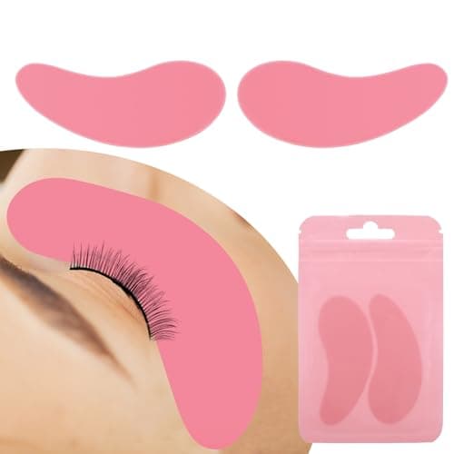 Image of YBEATY 2 PCS Silicone Under Eye Patches Reusable Eye Pads Lash Lift Eyelash Extension Cover Pads Wrinkle Patches for Dark Circles Puffiness Adults Skincare Treatment Eyelash Perm Lamination