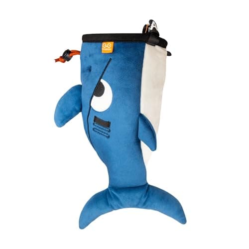 Image of YY Vertical Shark Rock Climbing Chalk Bag, Perfect for Both Adults and Kids, Chalk Bag for Bouldering, Cute chalkbag for Mountain Lovers, Chalk Pouch