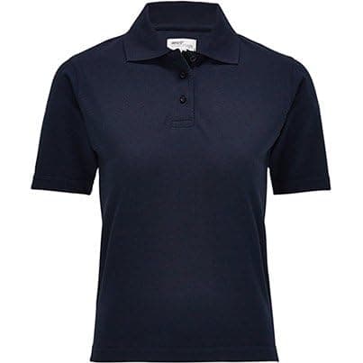 Image of Style It Up Womens Ladies Classics Polo Shirt Short Sleeve Dry Touch Pique Plain Casual Wear Polo T-Shirt (Navy, 10)