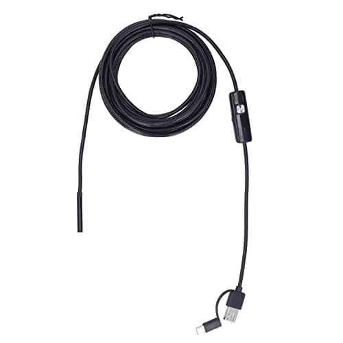 Image of Endoscope Camera, 5.5mm USB Type C Borescope Inspection Camera with LED Light, 5M Snake Camera for Android Phone, Automotive and Plumbing Inspection