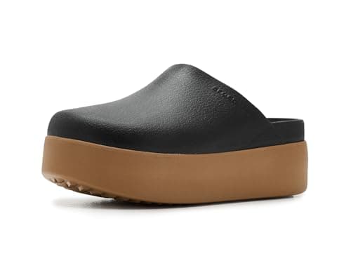 Image of Crocs Women's Dylan Platform Clog, Black/Sepia, 8