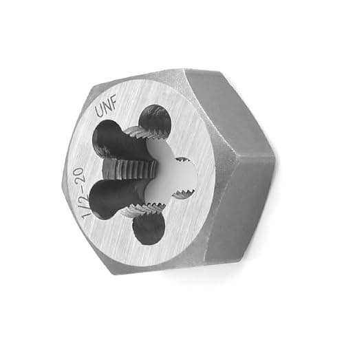 Image of Utoolmart Hex Rethreading Die, UNF 1/2-20 Carbon Steel Thread Die, Hex Rethreading Die Machine Thread Die, Hexagon Taper Pipe