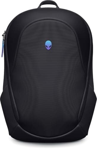 Image of Alienware 18 Backpack - AW7825P - 28L Capacity, 3D Breathable mesh, Magnetic pocket organizers, RFID safe pocket, Weather resistant, 3D Iridescent reflective Alienware logo - Alienware Black