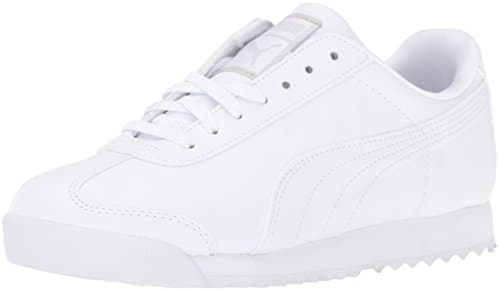 Image of Puma - Juniors Roma Basic Shoes, 3.5 Kids UK, White-Light Gray