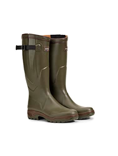 Image of Aigle PARCOURS 2 VAR – Men's Rubber Boots | Anti-fatigue, calf-high with adjustable strap | Ideal for hunting, work, and farming | 100% waterproof