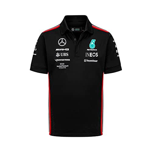 Image of Mercedes AMG Petronas Formula One Team - 2023 Team Polo - Black - Men - Size: XS