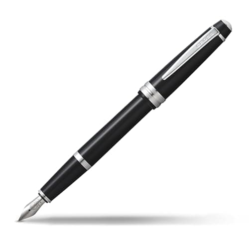 Image of CROSS Bailey Light Polished Black Resin Fountain Pen INCL. Premium Gift Box - Fine Nib