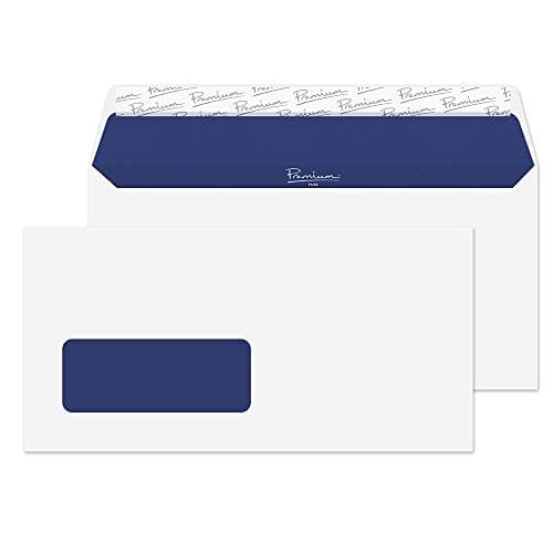 Image of Blake Pure DL 110 x 220 mm 120 gsm Recycled Peel & Seal Window Wallet Envelopes (RP81265) Super White Wove - Pack of 50
