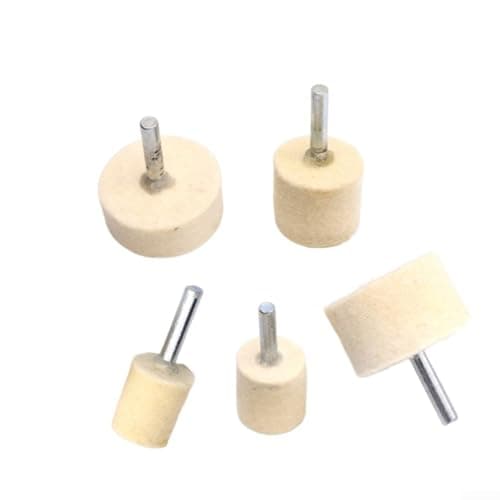 Image of Premium Wool Felt Buffing Wheels with 6mm Shank Enhance Your Polishing Experience for Molds and Metals (20mm)