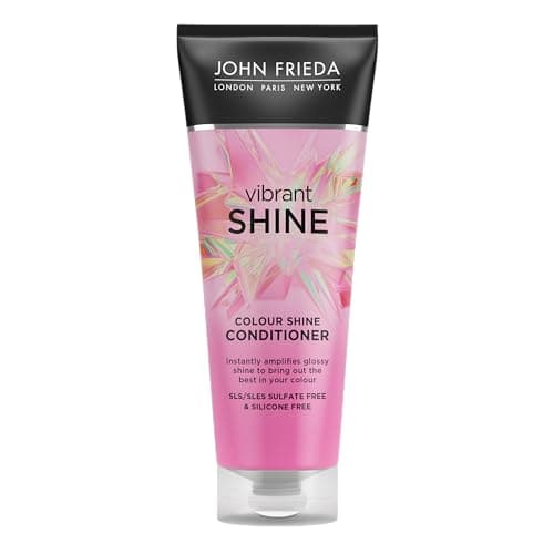 Image of John Frieda Vibrant Shine Weightless Colour Shine Conditioner 250ml, White