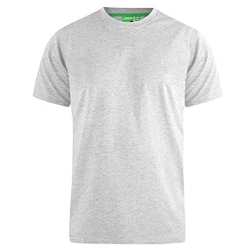 Image of D555 Crew Neck Flyers-1 Mens T Shirt - Size - 4XL Grey Marl