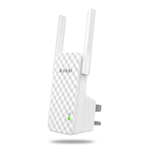 Image of Tenda A9 N300 Universal Range Extender, Broadband/Wi-Fi Extender, Wi-Fi Booster/Hotspot, Plug and Play, UK Plug