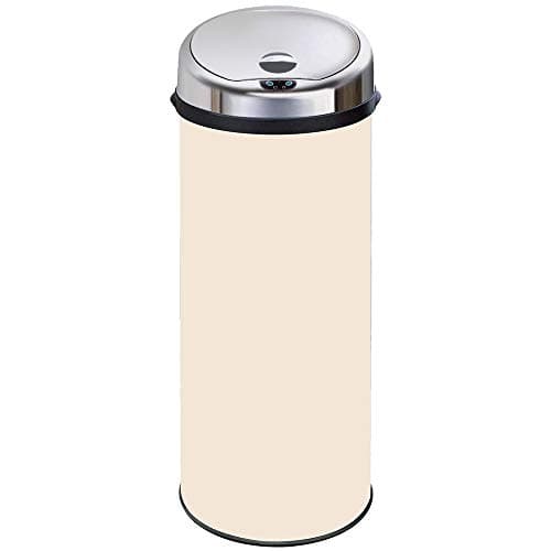 Image of InMotion 50L Cream Stainless Steel Auto Sensor Kitchen Waste Dust Bin