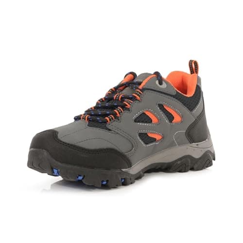 Image of Regatta Holcombe Low Jnr Briar/Blaze Orange 3