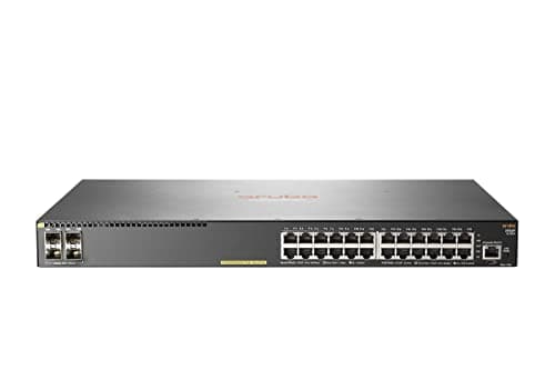 Image of Hewlett Packard Enterprise Aruba 2930F 24G PoE+ 4SFP+ Managed L3 Gigabit Ethernet (10/100/1000) Grey 1U Power over Ethernet (PoE) support