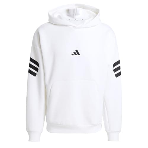 Image of adidas Men's FUTURE ICONS THREE STRIPES HOODIE, white, L