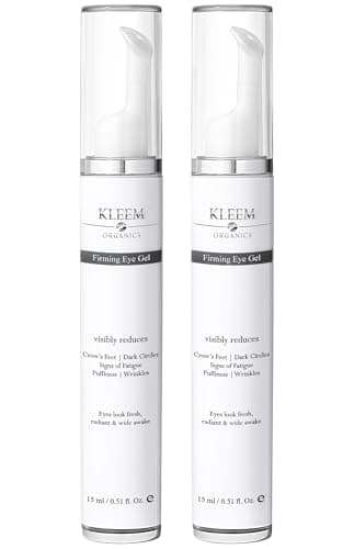 Image of Dual Action Eye Cream Set – Anti-Ageing & Hydrating Eye Gel for Dark Circles, Puffiness & Fine Lines – Vegan, Fragrance-Free Eye Treatment with Hyaluronic Acid & Peptides – 2x15ml