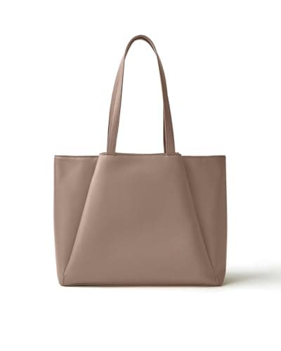 Image of Apryl Laptop Tote Bag for Women 15.6 Inch - Large Work Bags with Zip Compartments - PU Leather Office Purse Computer Briefcase, Nude