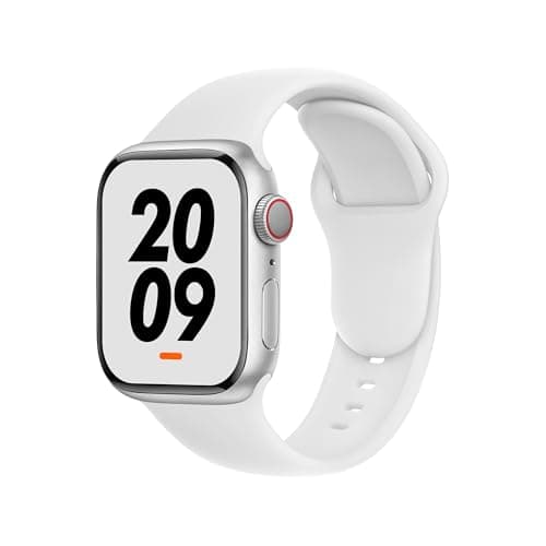 Image of DONEGANI C1A for Apple Watch Strap Ultra 2 Se 10 40mm 44mm 46mm 42mm 45mm 41mm 38mm 49mm Series 10 9 8 7 6 5 4 3 Band Women Men Sport Silicone White