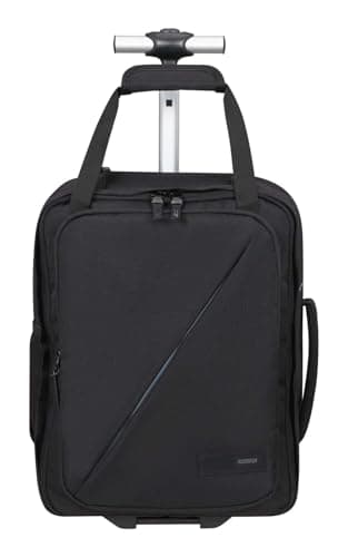 Image of American Tourister Take2Cabin - Ryanair/Wizz Air/Vueling Cabin Bag 40 x 30 x 20 cm, 24.5 L, 1.50 kg, Backpack on Wheels, Hand Luggage, Airplane Backpack MS Underseat, Black