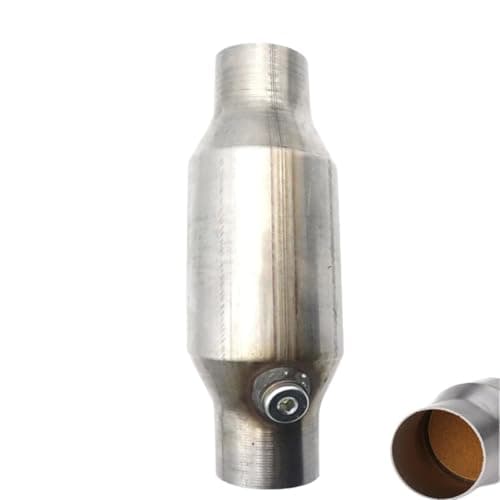 Image of Front Catalytic Converter Fit For Universal 2'' /2.25'' /2.5'' /3" Catalytic Converter Oxygen Sensor Catalyst Converter Round Stainless(3 inch)