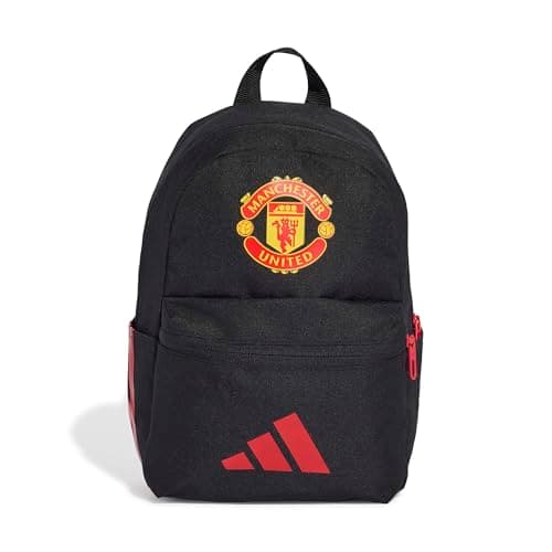 Image of adidas Unisex Kids MANCHESTER UNITED KIDS BACKPACK One Size black/mufc red